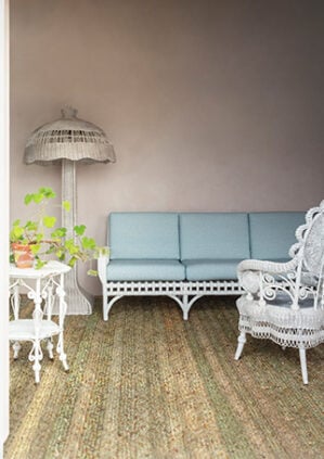 The Rattan Osiris Sofa - 3 Seater: lifestyle