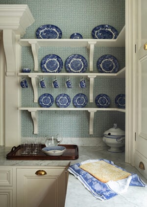 Sophie Coryndon - Wilton Vine Wallpaper - Azure: lifestyle