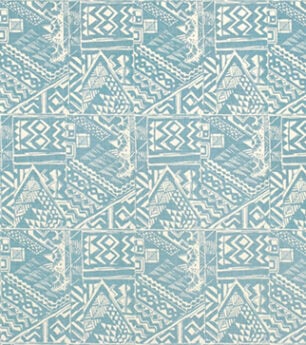 Adam Bray - Sgraffito - Azure - Ivory Linen