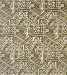 Adam Bray - Sgraffito - Moss - Stone Linen