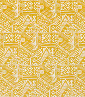 Adam Bray - Sgraffito - Sunflower Yellow - Ivory Linen
