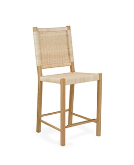 The Rattan Loggia Counter Height Stool