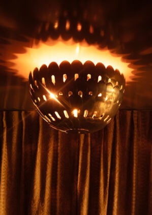 The Owl Flush Ceiling Light: lifestyle