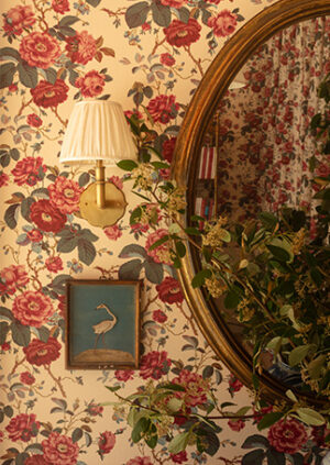 The Tudor Rose Wall Light: lifestyle