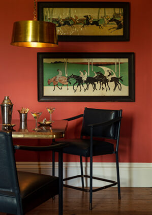 The Simplified Crillon Counter Height Stool: lifestyle
