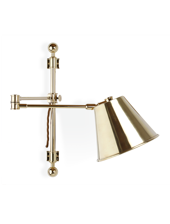 The Reading Wall Light - With Metal Shade And Swivel