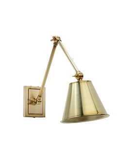 The Avon Wall Light - With Metal Shade