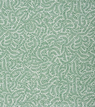 Coral - Green - Cotton Poplin
