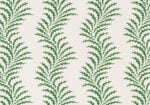 Scrolling Fern Frond Wallpaper - Emerald