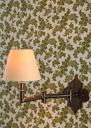 Scrolling Acanthus Wallpaper - Moss: lifestyle
