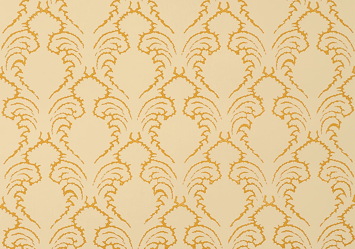 Etched Pineapple Wallpaper - Ochre