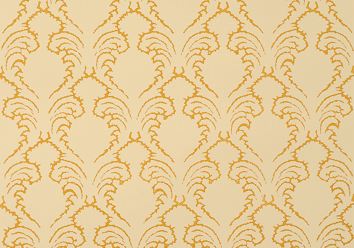 Etched Pineapple Wallpaper - Ochre