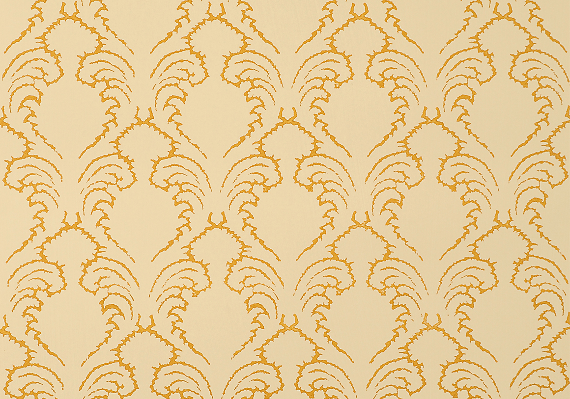 Etched Pineapple Wallpaper - Ochre