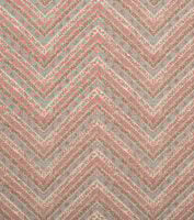 Kalamkari Chevron - Walnut And Sage - Stone Linen
