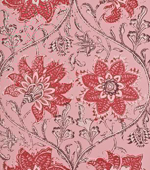 Palampore Blossom Wallpaper - Pink & Red