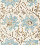 Palampore Blossom Wallpaper - Blue & Brown