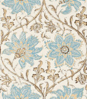 Palampore Blossom Wallpaper - Blue & Brown