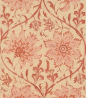 Palampore Blossom - Indian Pink - Stone Linen