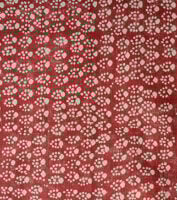 Paw Print - Raspberry - Linen