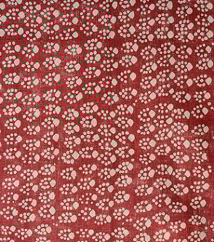 Paw Print - Raspberry - Linen