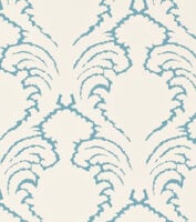 Pineapple Frond Wallpaper - Azure