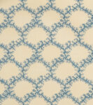 Seaweed Lattice - Azure - Stone Linen