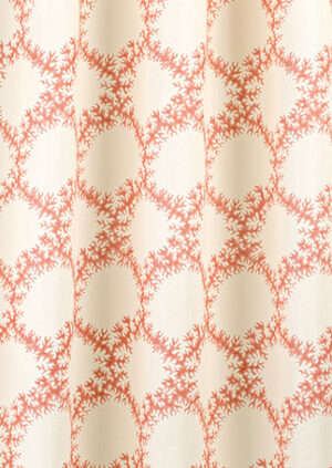Seaweed Lattice - Ruskin Pink - Ivory Linen: lifestyle