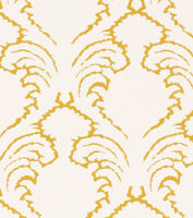 Pineapple Frond Wallpaper - Ochre