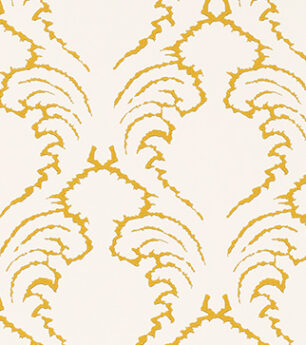Pineapple Frond Wallpaper - Ochre