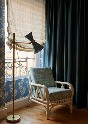 Papyrus Stripe - Egyptian Blue - Weave: lifestyle