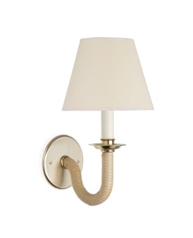 The Rattan Cygnet Wall Light