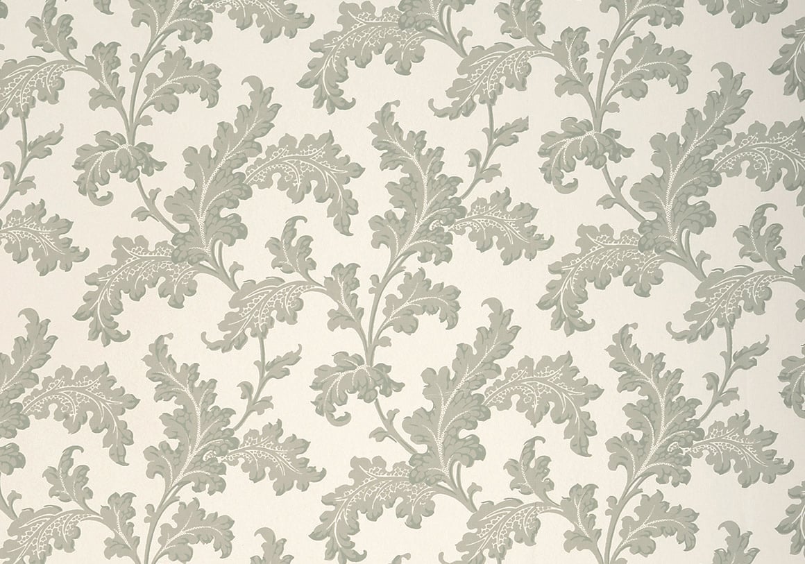 Scrolling Acanthus Wallpaper - Celadon