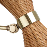 David Netto - The Trousdale Floor Light With Rattan Up Down Shade gallery