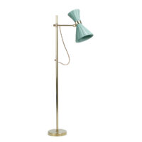 David Netto - The Trousdale Floor Light With Rattan Up Down Shade gallery