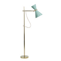 David Netto - The Trousdale Floor Light With Rattan Up Down Shade gallery