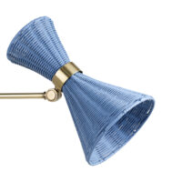 David Netto - The Trousdale Floor Light With Rattan Up Down Shade gallery