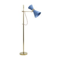 David Netto - The Trousdale Floor Light With Rattan Up Down Shade gallery