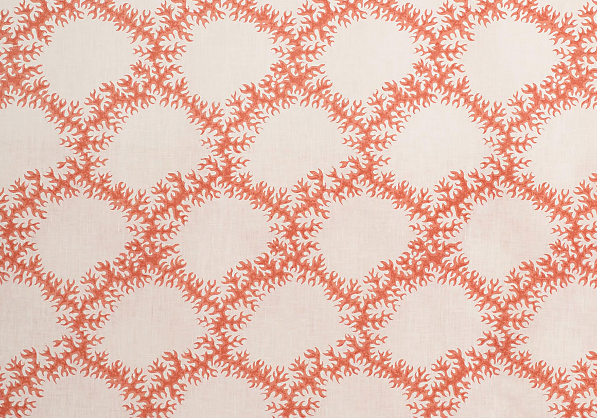 Seaweed Lace - Ruskin Pink - Linen Lawn