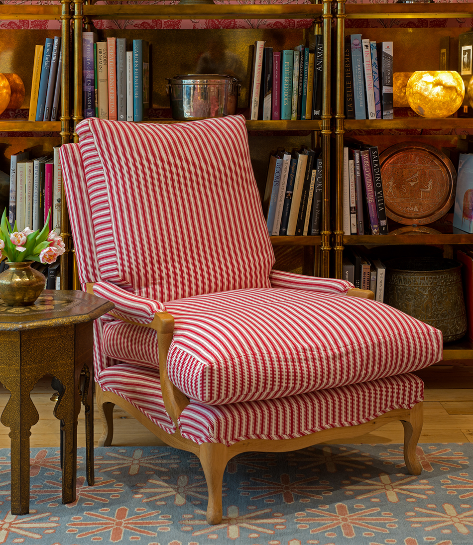 Bergere Chair waxed pale oak 950x1095