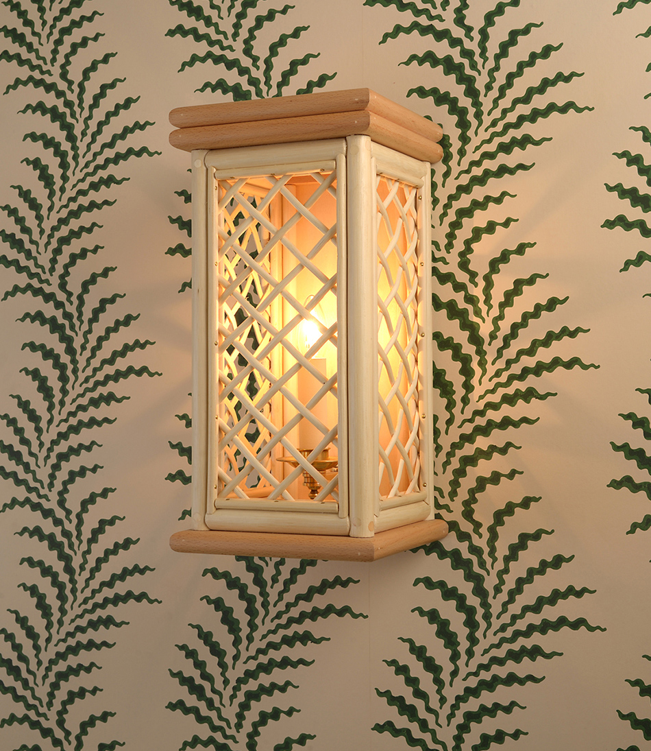 The Rattan Bird Cage Wall Light - Small - 950x1095