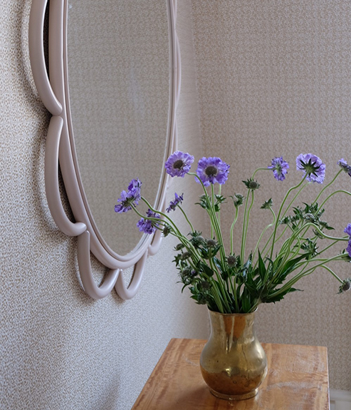 The Rattan Daisy Mirror - Large - 493x575