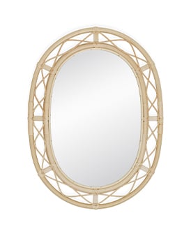 The Rattan Lacy Mirror - Small