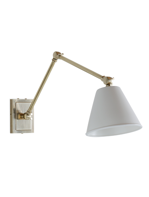 The Avon Wall Light - With Porcelain Shade