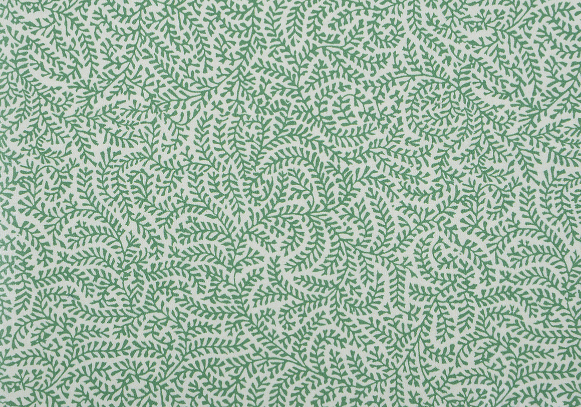 Coral - Green - Cotton Poplin