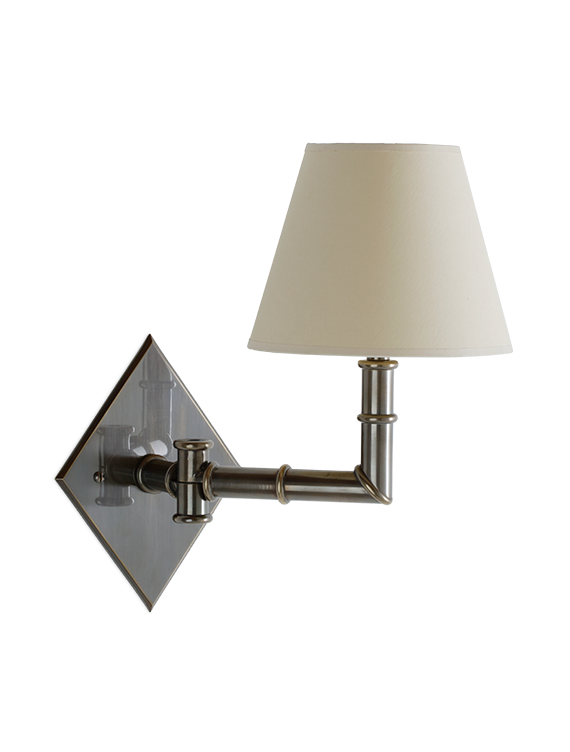 The Diamond Wall Light - With One Swing Arm
