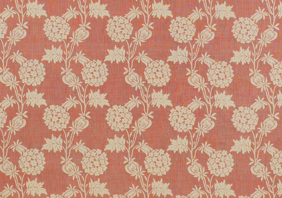 Hydrangea Lace - Sorolla Red - Stone Linen