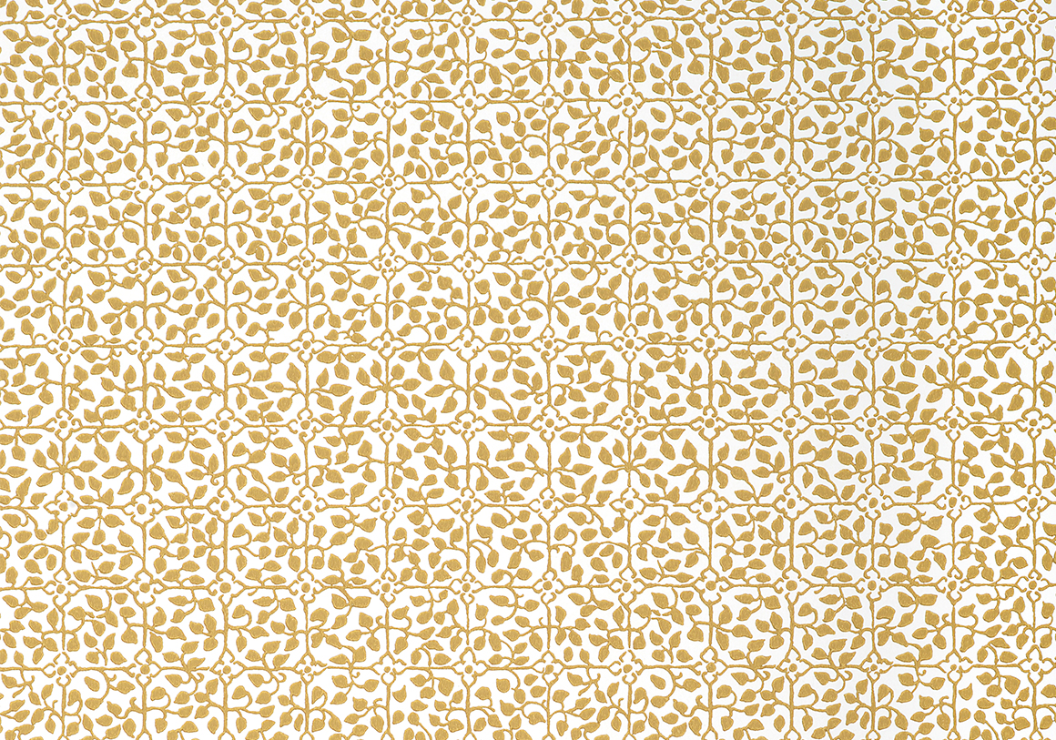 Sophie Coryndon - Wilton Vine Wallpaper - Old Gold