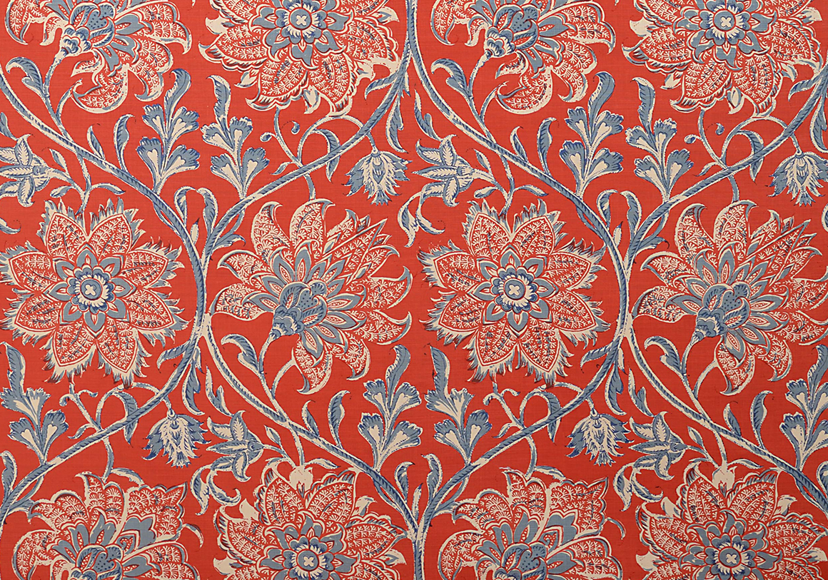 Palampore Blossom - Geranium - Stone Linen