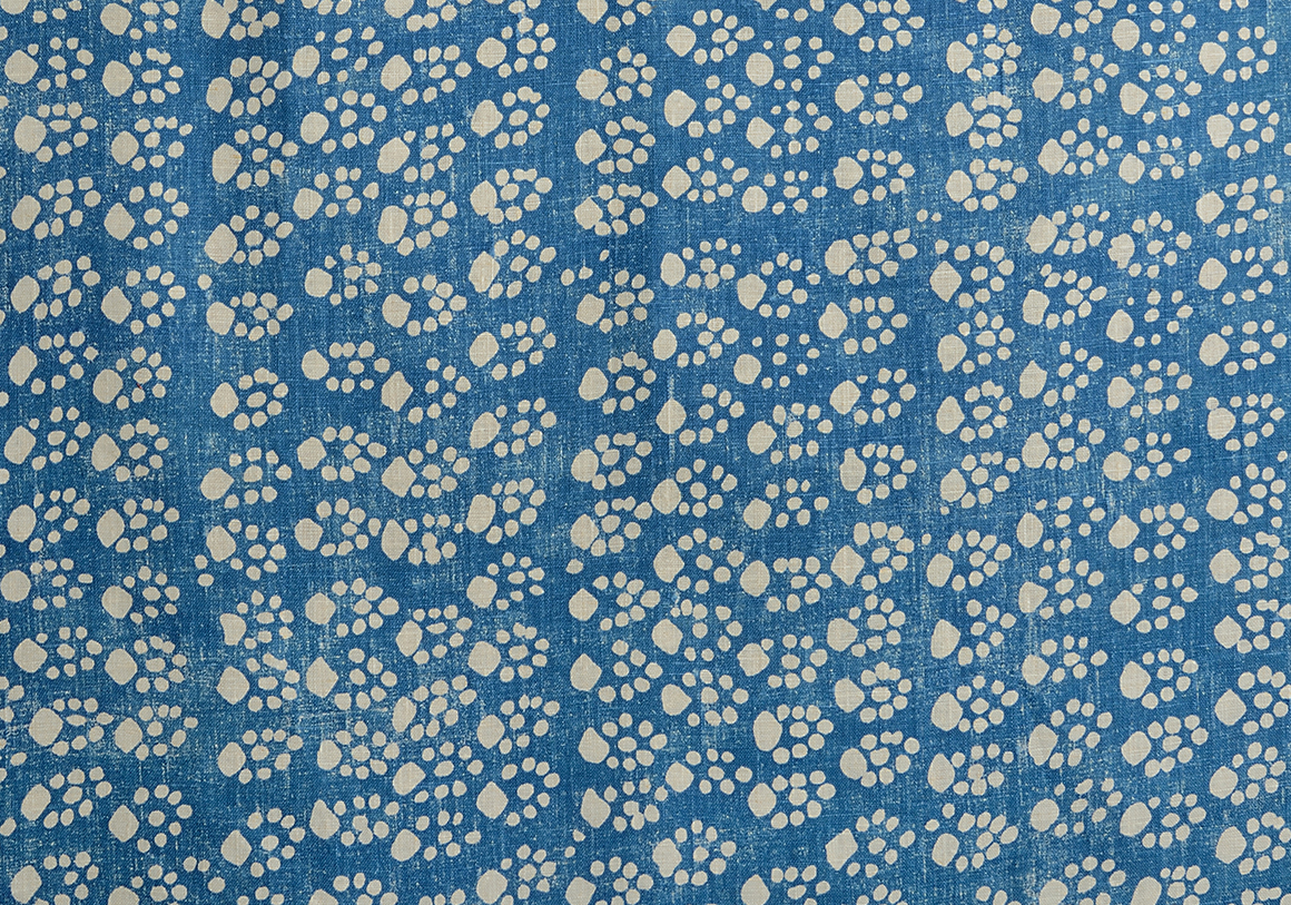 Paw Print - Blue - Linen