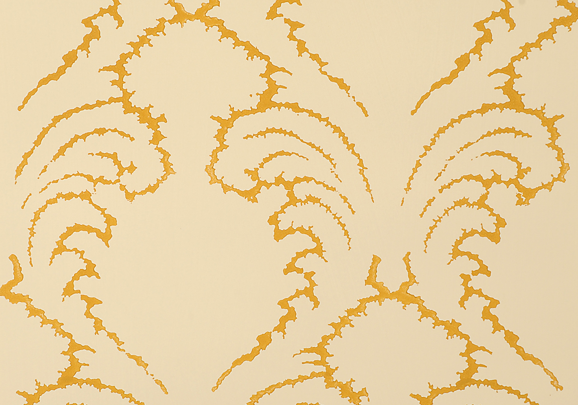 Pineapple Frond Wallpaper - Ochre